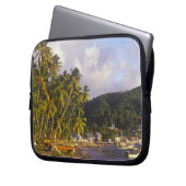 Fischereifahrzeuge, Soufriere, St. Lucia, Karibik Laptopschutzhülle (Vorderseite Links)