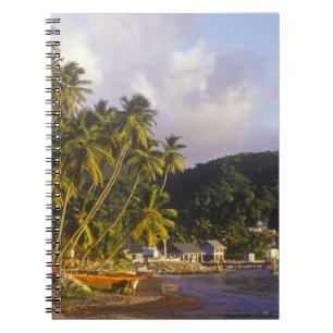 Fischereifahrzeuge, Soufriere, St. Lucia, Karibik Notizblock