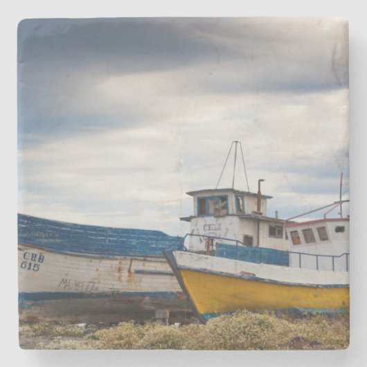 Fischereifahrzeuge Steinuntersetzer (Vorderseite)