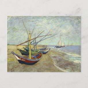 Fischereifahrzeuge von Van Gogh Postkarte