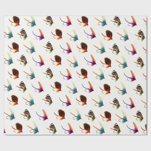 Fischereifische Geschenkpapier (Flach)