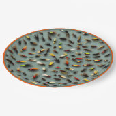 Fischereifische Pappteller (Schrägansicht)