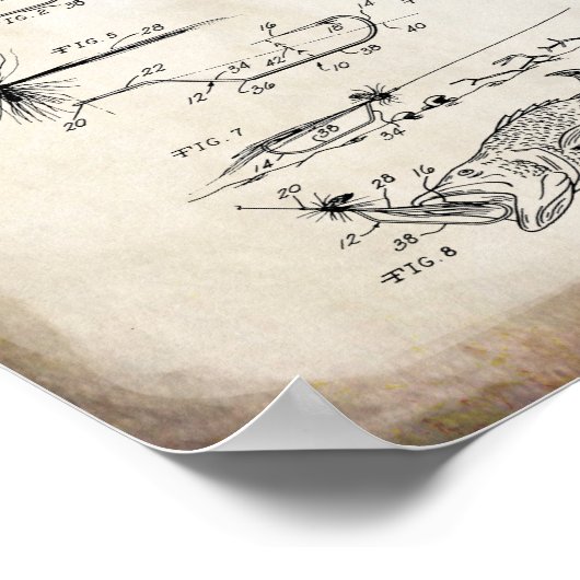 Fischereifische Poster (Ecke)