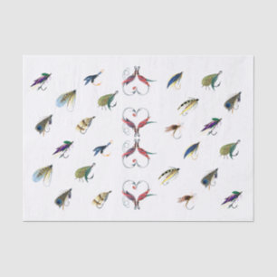 Fischereifische Seidenpapier