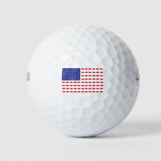 Fischereiflagge Golfball (Vorderseite)