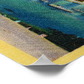 Fischereiflotte in AnchorMonterey, CA Poster (Ecke)