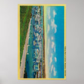 Fischereiflotte in AnchorMonterey, CA Poster (Vorne)