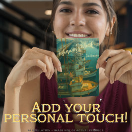 Fischereiflotte in Fisherman's Wharf, San Francisc Postkarte