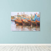 Fischereiflotte Leinwanddruck (Insitu (Holzboden))