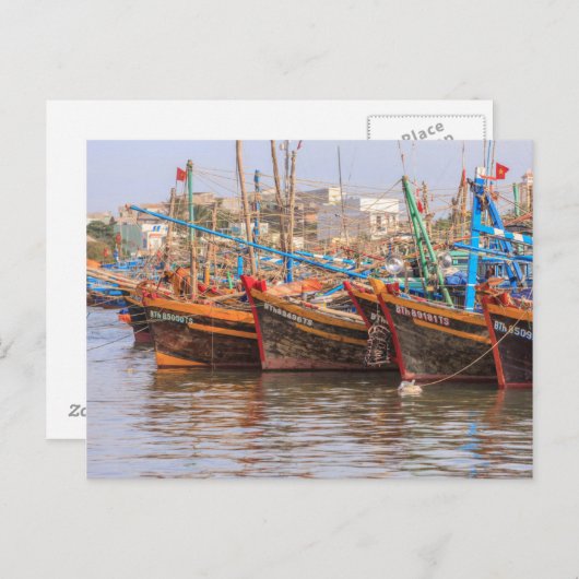 Fischereiflotte Postkarte (Vorne/Hinten)