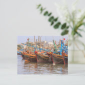 Fischereiflotte Postkarte (Stehend Vorderseite)