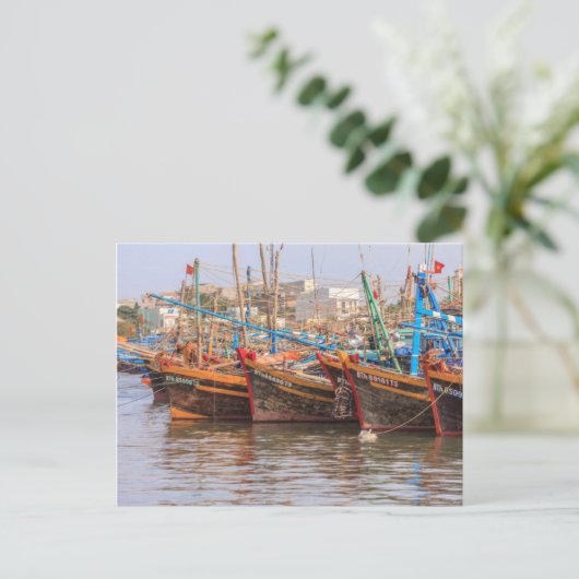 Fischereiflotte Postkarte (Stehend Vorderseite)