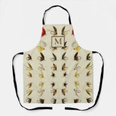 FischereiForellen Fischfang Aquarellfliegen Schürze (Vorderseite)