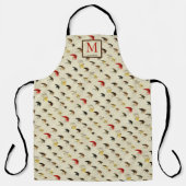 FischereiForellen Fischfang Aquarellfliegen Schürze (Vorderseite)