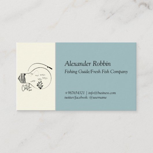 Fischereiführer/Fischer/Fischereicharter Visitenkarte (Vorderseite)