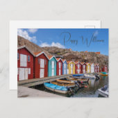 Fischereihafen, Küste Landschaftlich Postkarte (Vorne/Hinten)