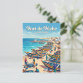Fischereihafen Mauretanien Postkarte (Stehend Vorderseite)
