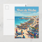 Fischereihafen Mauretanien Postkarte (Vorne/Hinten)