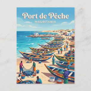 Fischereihafen Mauretanien Postkarte
