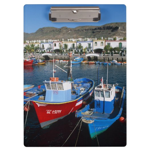 Fischereihafen, Puerto de Mogan, Gran Canaria, Klemmbrett (Vorderseite)