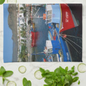 Fischereihafen, Puerto de Mogan, Gran Canaria, Küchentuch (Gefaltet)