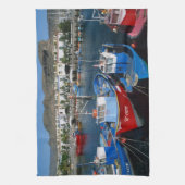 Fischereihafen, Puerto de Mogan, Gran Canaria, Küchentuch (Vertikal)