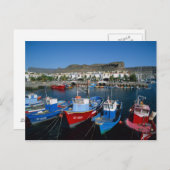 Fischereihafen, Puerto de Mogan, Gran Canaria, Postkarte (Vorne/Hinten)