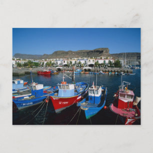 Fischereihafen, Puerto de Mogan, Gran Canaria, Postkarte