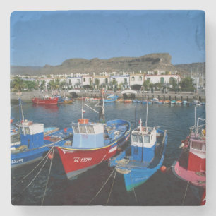 Fischereihafen, Puerto de Mogan, Gran Canaria, Steinuntersetzer