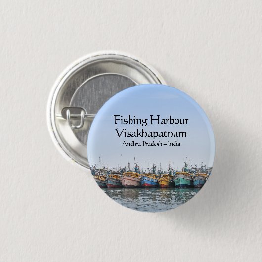 Fischereihafen Vizag Button (Vorne & Hinten)