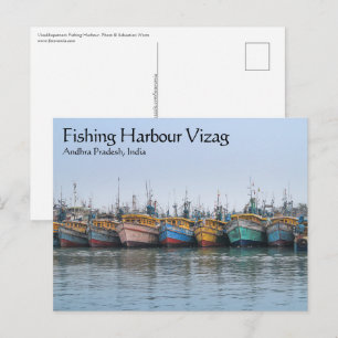 Fischereihafen Vizag Postkarte