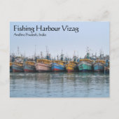Fischereihafen Vizag Postkarte (Vorderseite)