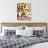 Fischereiholz Leinwanddruck (Insitu (Schlafzimmer))