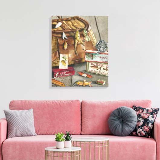 Fischereiholz Leinwanddruck (Insitu (Wohnzimmer))