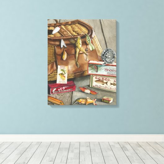 Fischereiholz Leinwanddruck (Insitu (Holzboden))