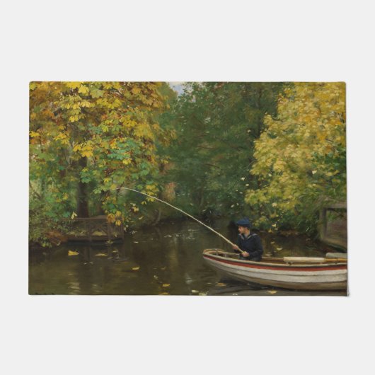 Fischereijunge (von Hans Andersen Brendekilde) Fußmatte (Vorderseite)