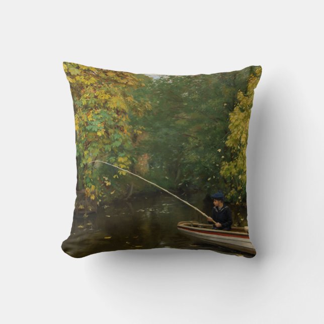 Fischereijunge (von Hans Andersen Brendekilde) Kissen (Vorderseite)
