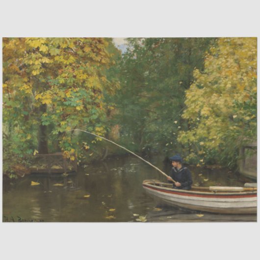 Fischereijunge (von Hans Andersen Brendekilde) Seidenpapier (Vorderseite)