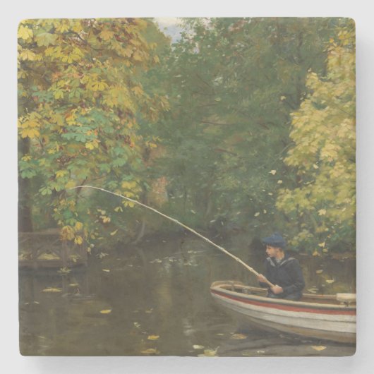 Fischereijunge (von Hans Andersen Brendekilde) Steinuntersetzer (Vorderseite)