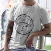 Fischereikabine Familienname Navy blau Rustikal T-Shirt