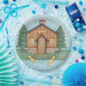 Fischereikabine Pappteller (Party)