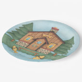 Fischereikabine Pappteller (Schrägansicht)