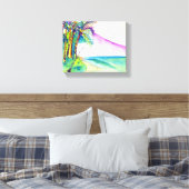 Fischereikarte Leinwanddruck (Insitu (Schlafzimmer))