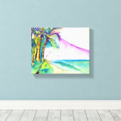 Fischereikarte Leinwanddruck (Insitu (Holzboden))