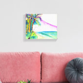 Fischereikarte Leinwanddruck (Insitu (Wohnzimmer))