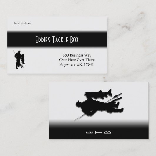 Fischereikarte Visitenkarte (Vorne/Hinten)
