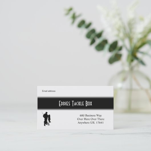 Fischereikarte Visitenkarte (Stehend Vorderseite)