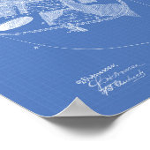 Fischereikorb 1896 - Art-Blueprint Poster (Ecke)