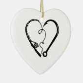 FISCHEREIKREUZUNG KERAMIK ORNAMENT (Rechts)