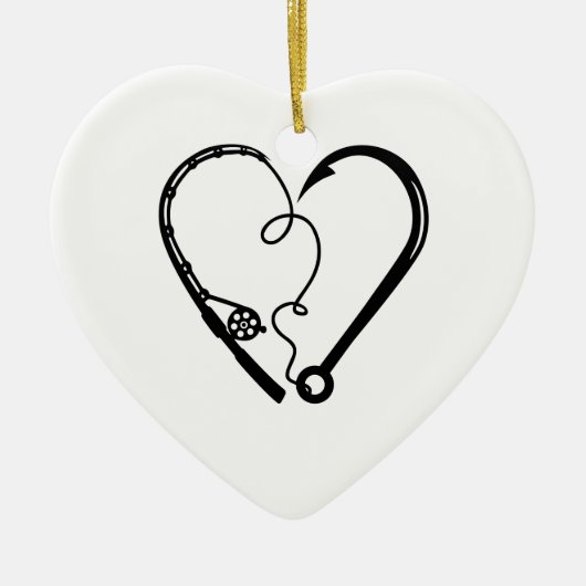 FISCHEREIKREUZUNG KERAMIK ORNAMENT (Vorne)